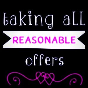 Accepting all reasonable offers on most items!